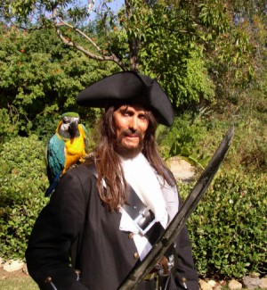 captain jack sparrow engaged in a sword fight