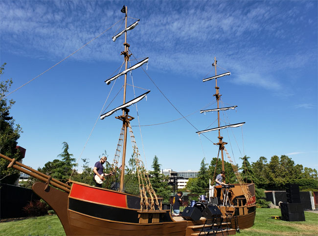 pirate ship for rent, pirate themed event production service and props rental