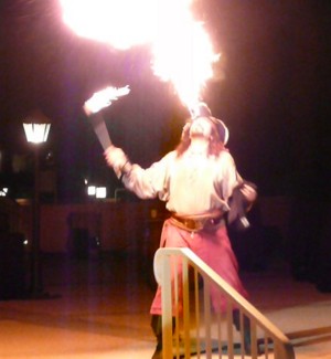 pirate entertainment - a pirate fire breather